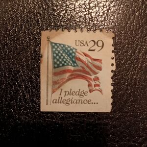3/$10 🌟 USA 29 Cent Stamp I Pledge Allegiance American Flag unstamped